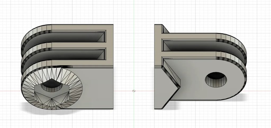 Шаблон крепления для GoPro