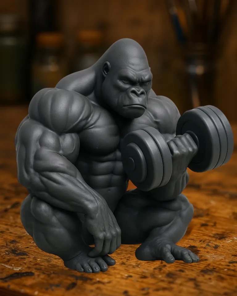 Бодибилдер-горилла