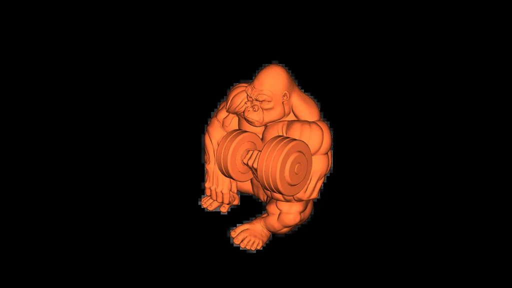 Бодибилдер-горилла