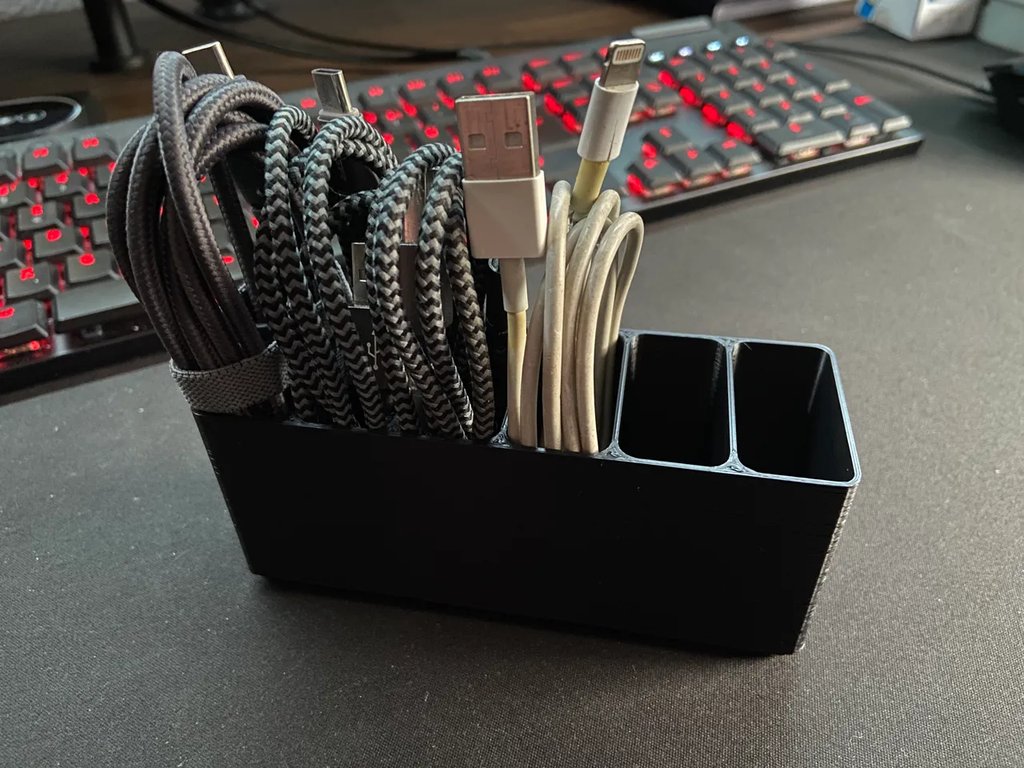 Кабель-менеджер Gridfinity для USB-кабелей