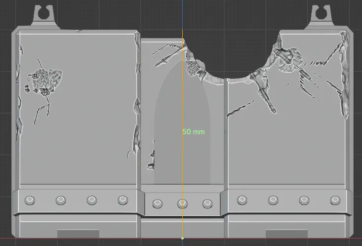 Высокие бетонные барьеры для варгейминга в стиле Grimdark