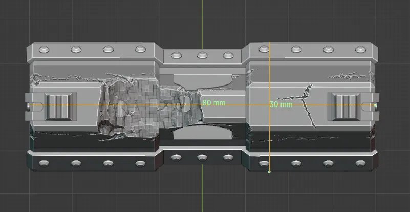 Высокие бетонные барьеры для варгейминга в стиле Grimdark
