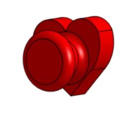 Украшение для Кроксов "Сердечко"