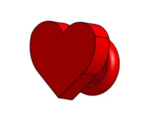 Украшение для Кроксов "Сердечко"