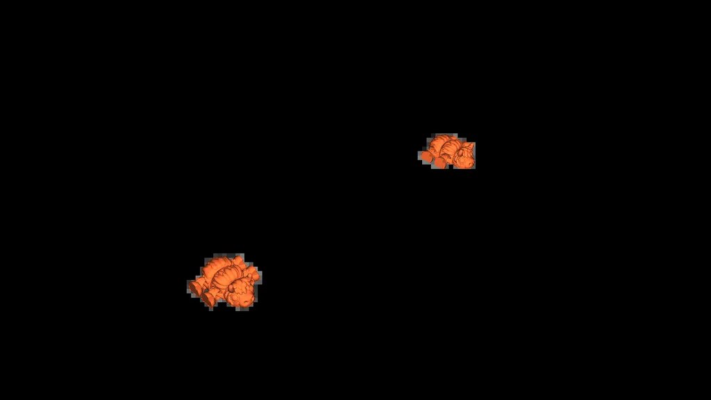 Артикулированная модель коровы Хайленд