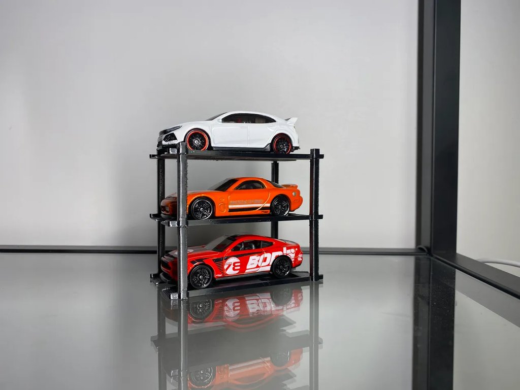 Многоуровневая подставка для моделей HotWheels или 1:64