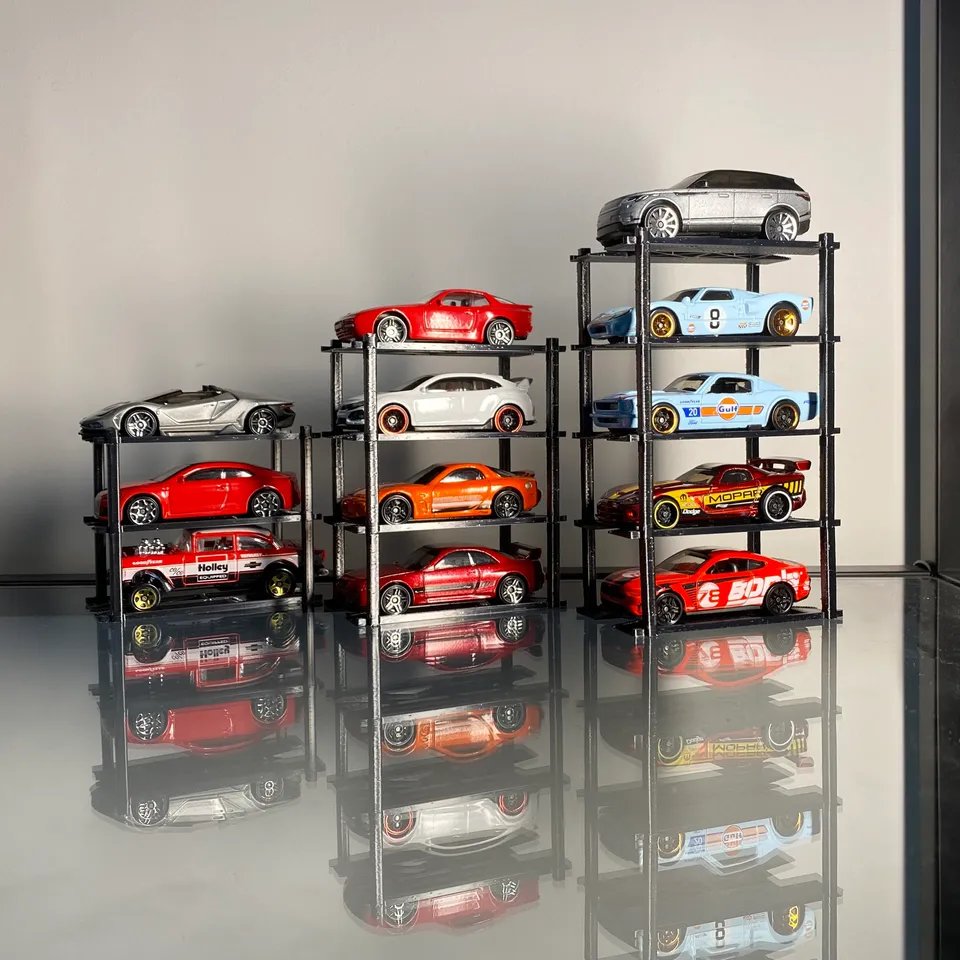 Многоуровневая подставка для моделей HotWheels или 1:64