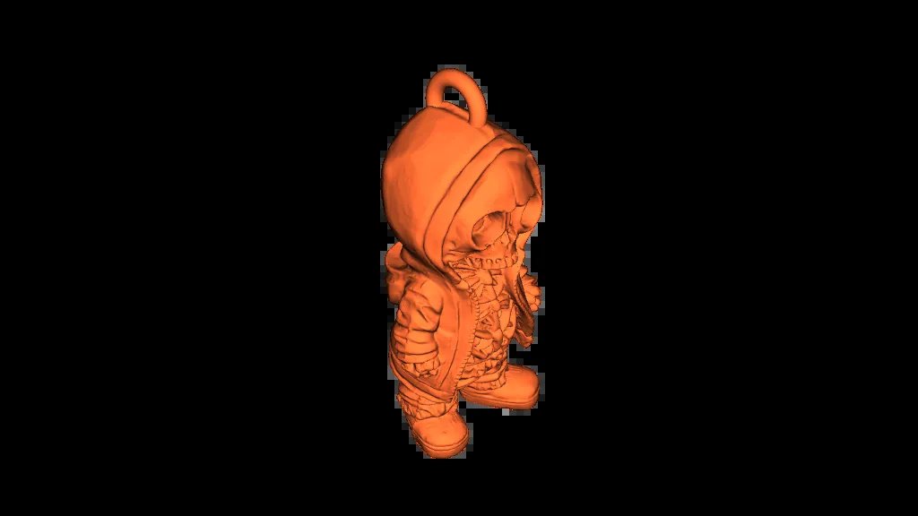 Брелок 'Скелет в толстовке'