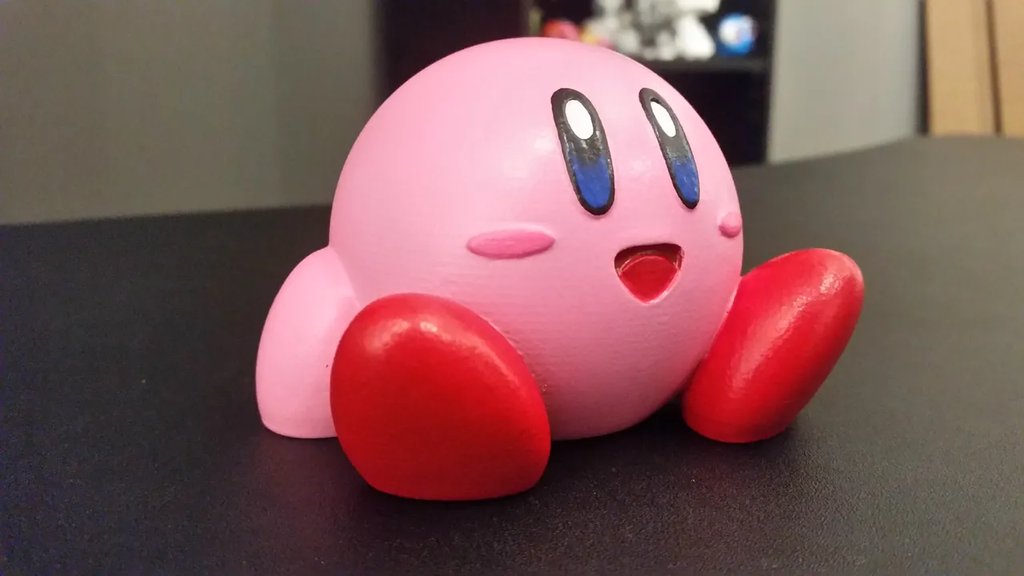 Сидящий Кирби (Простая печать)