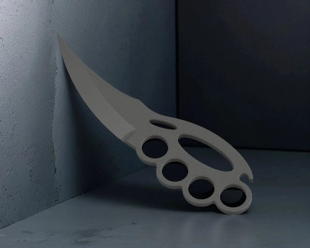 Нож с рукоятью-кастетом