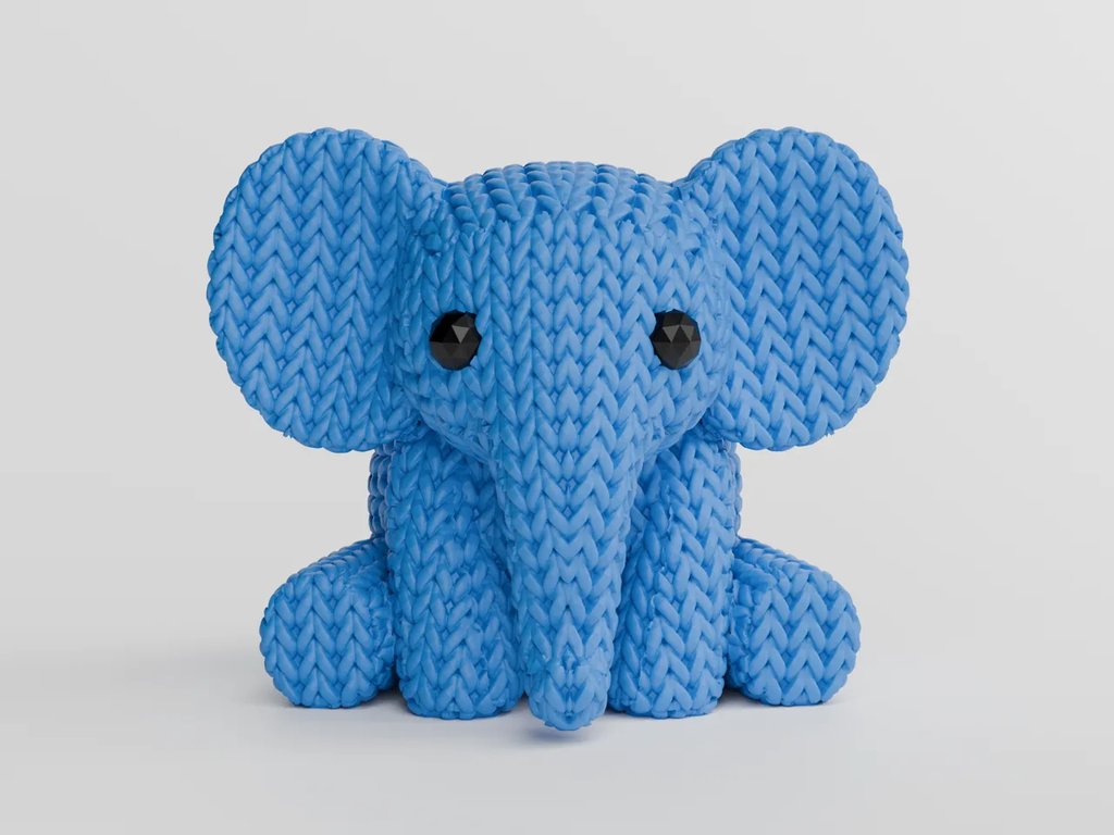 Вязаный слон