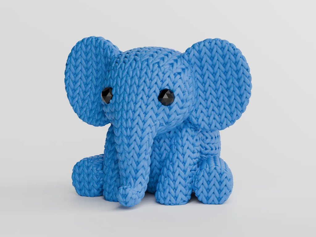 Вязаный слон