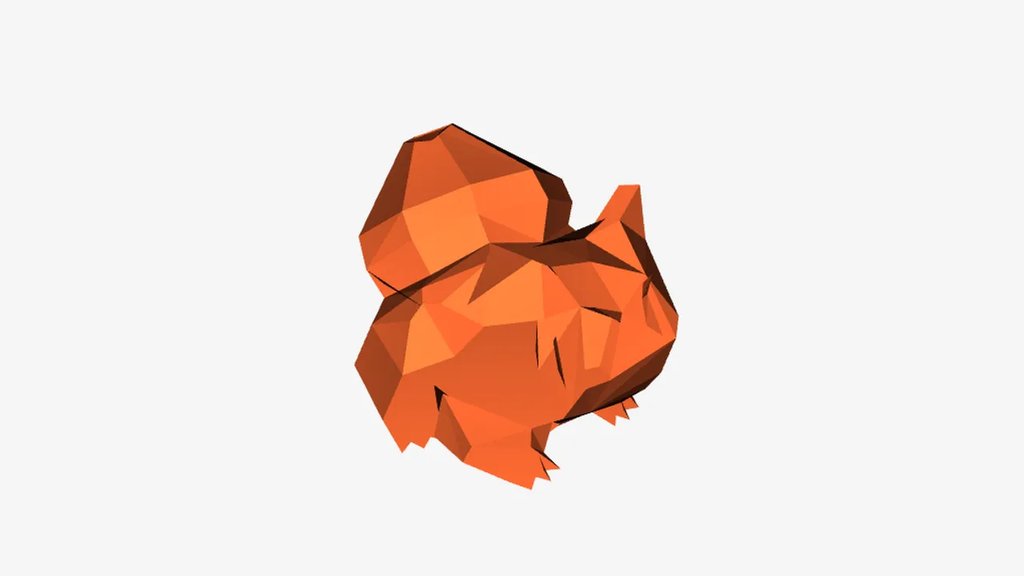 Бульбазавр в стиле Low-Poly