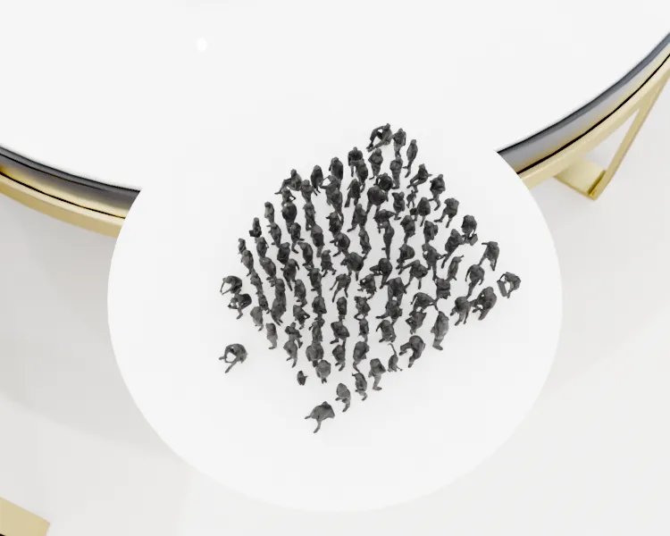 Набор миниатюрных фигурок людей Low Poly – Часть 1/8