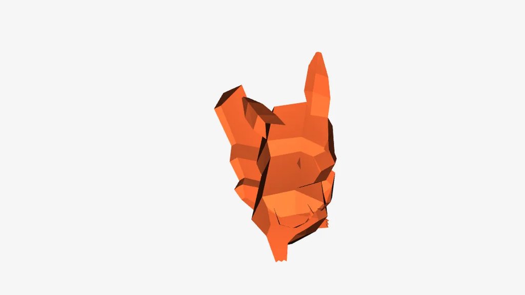Пикачу в стиле Low-Poly