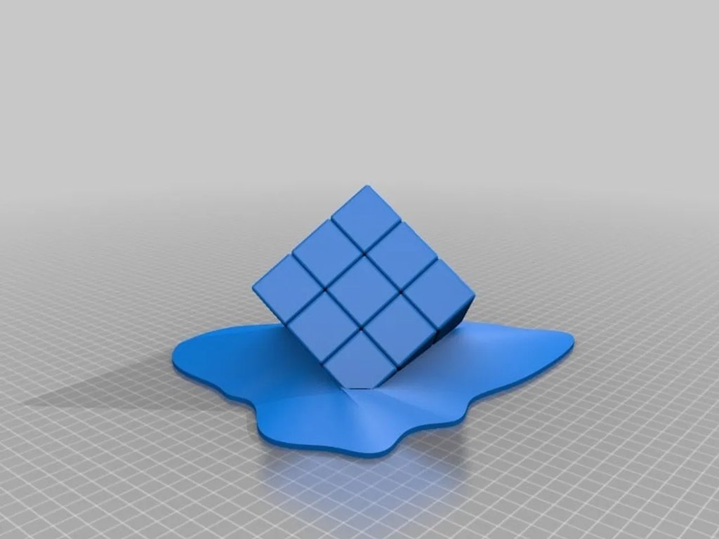 Тающий кубик Рубика (многоцветный)