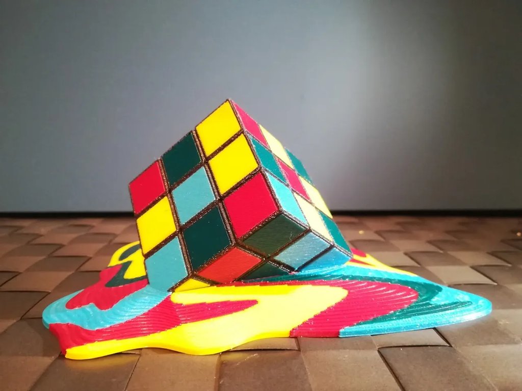 Тающий кубик Рубика (многоцветный)