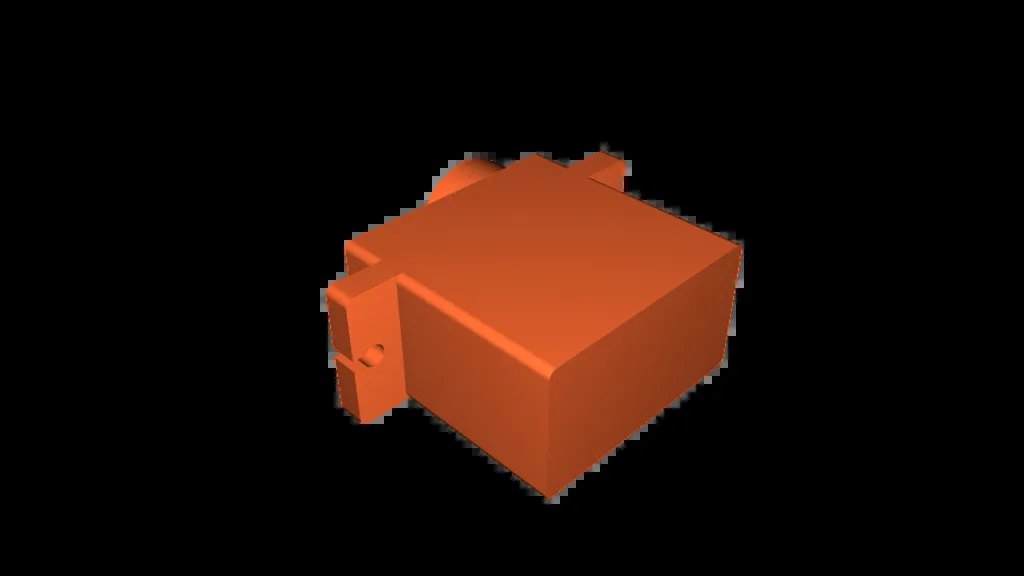 3D Модель Микро Сервопривода