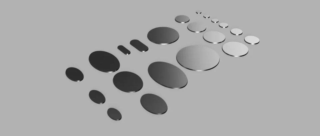 Миниатюрные подставки в размерах Warhammer