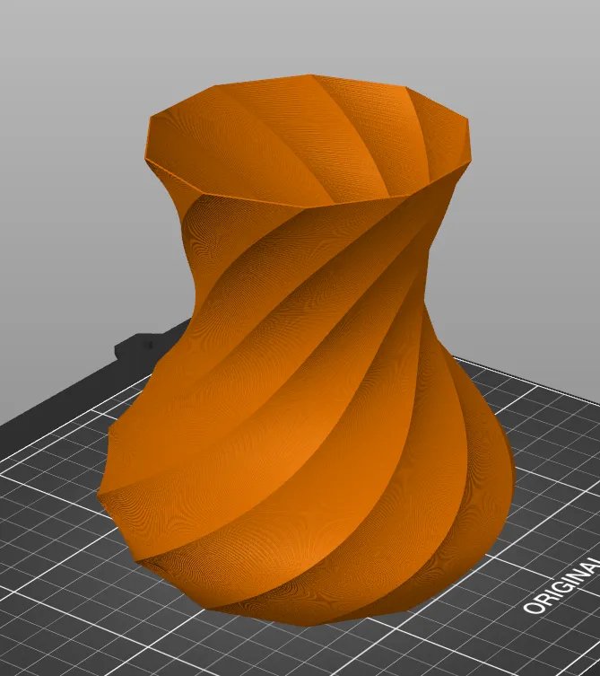 Современная спиральная ваза – Элегантное 3D-печатное украшение
