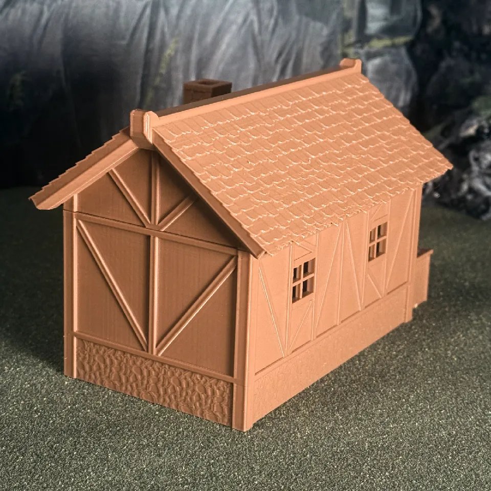 Модульный средневековый дом для RPG, оптимизирован для FDM-печати