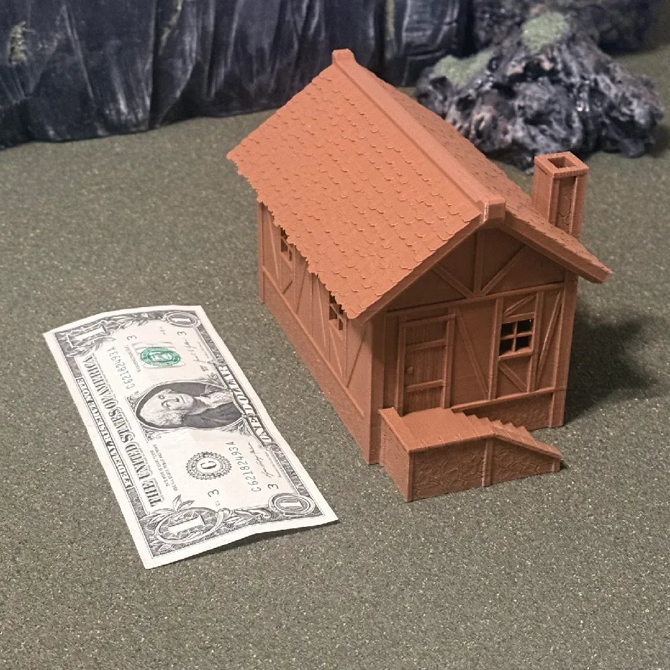 Модульный средневековый дом для RPG, оптимизирован для FDM-печати