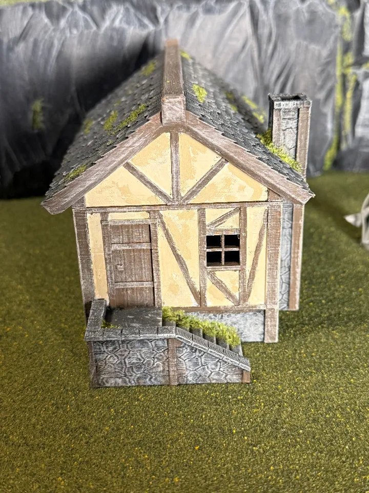 Модульный средневековый дом для RPG, оптимизирован для FDM-печати