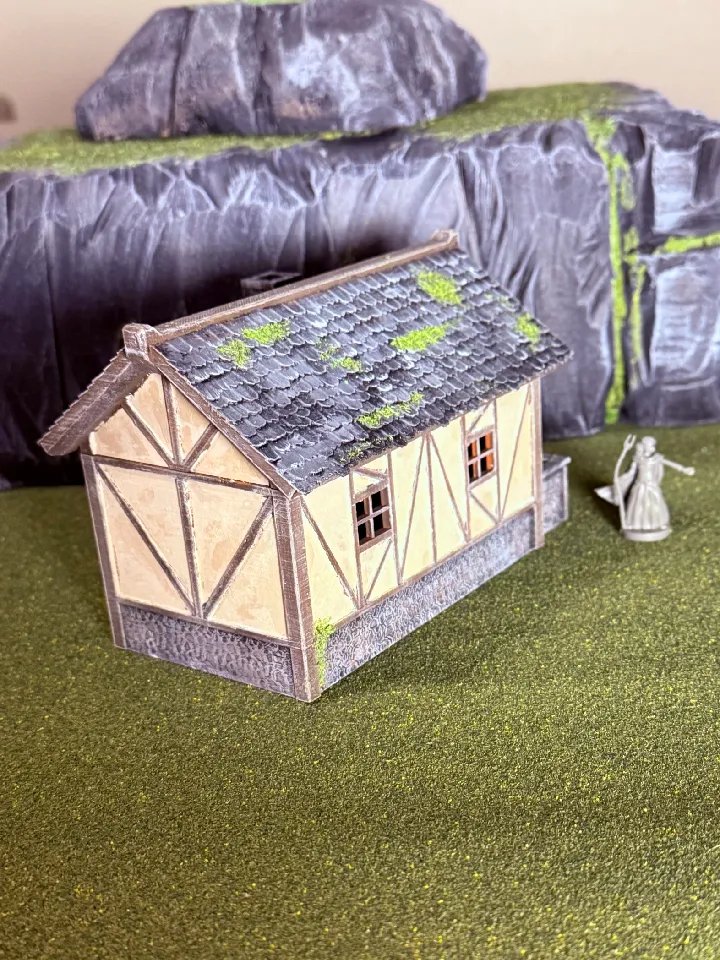 Модульный средневековый дом для RPG, оптимизирован для FDM-печати