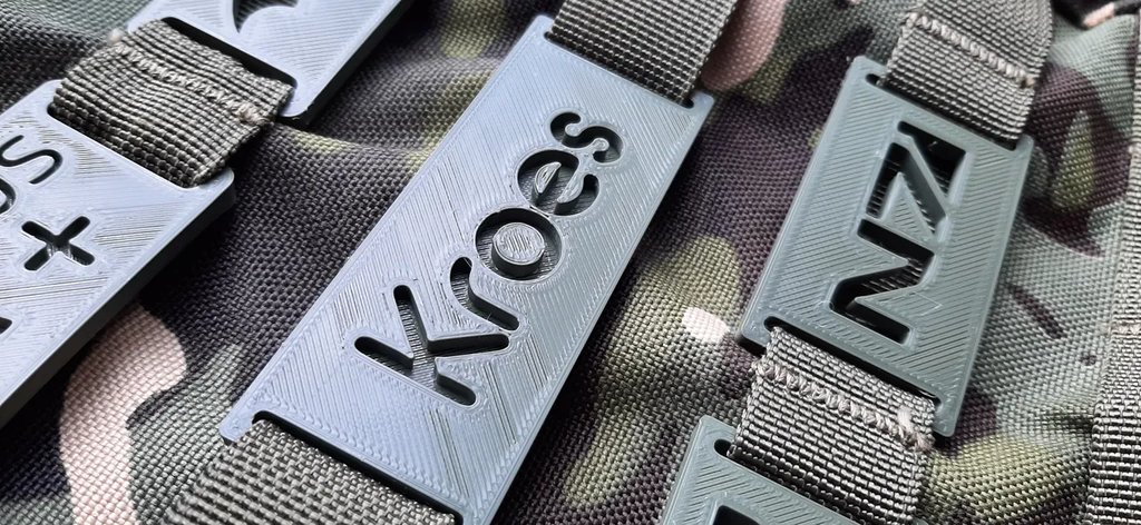 Бирка Molle - Настраиваемая - 2 размера