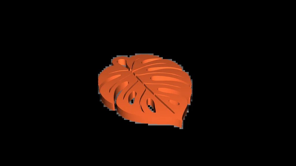 Брелок-лист Монстеры