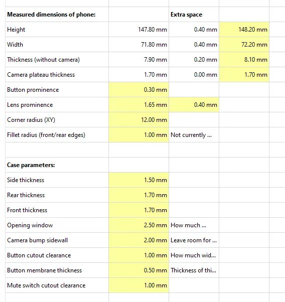 Параметрический чехол для iPhone 15