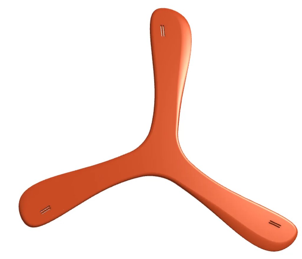 Параметрический бумеранг Triblader