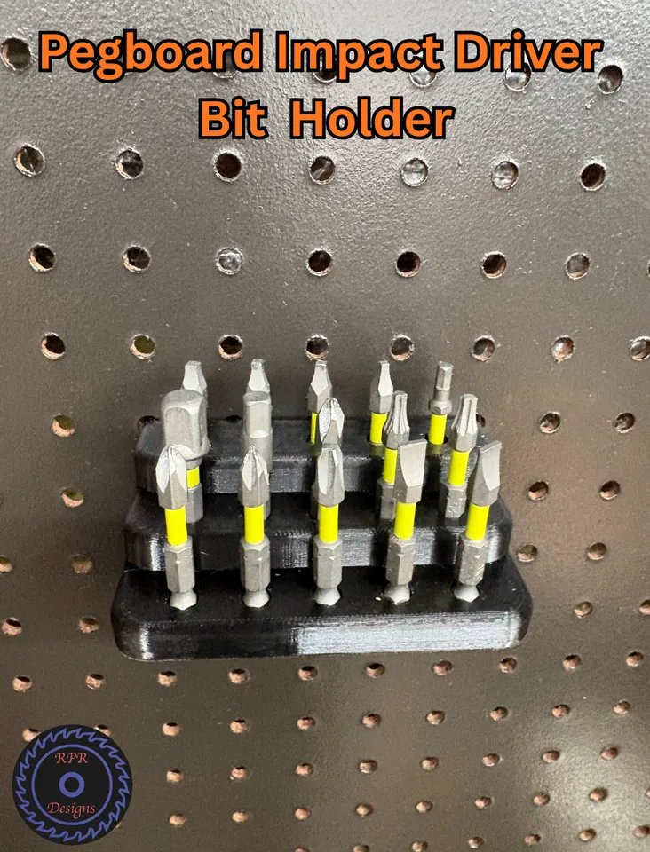 Держатель для бит ударного гайковерта на перфорированную панель (6-24 бита)