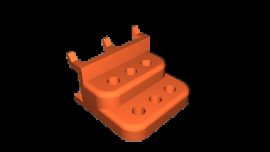 Держатель для бит ударного гайковерта на перфорированную панель (6-24 бита)