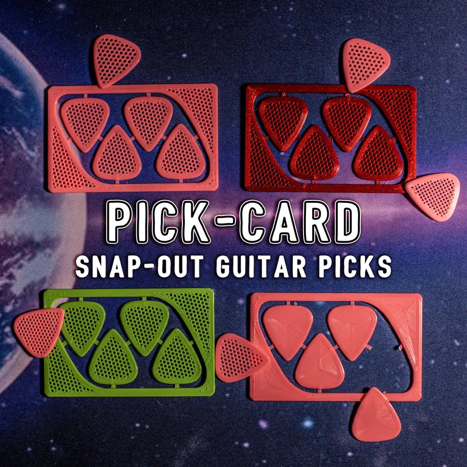 PICK-CARD: Набор-карта с выламываемыми медиаторами