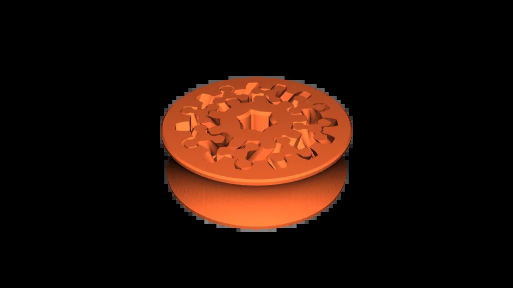 Планетарная шестерня-антистресс с тремя зубьями