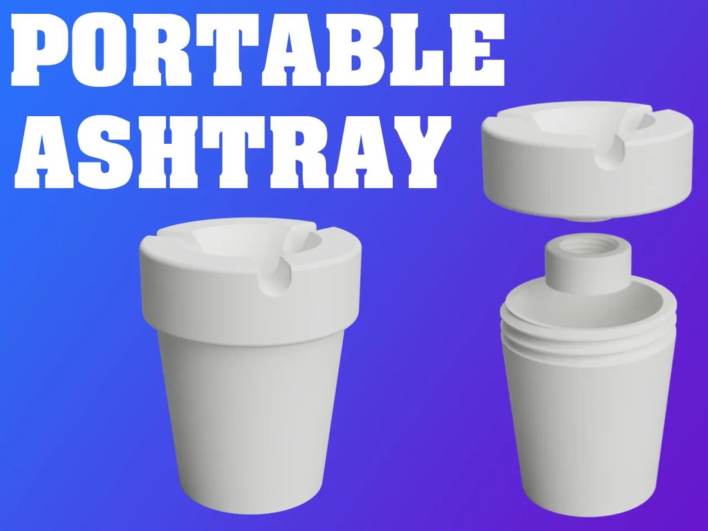 Переносная пепельница (маленькая и большая версии)