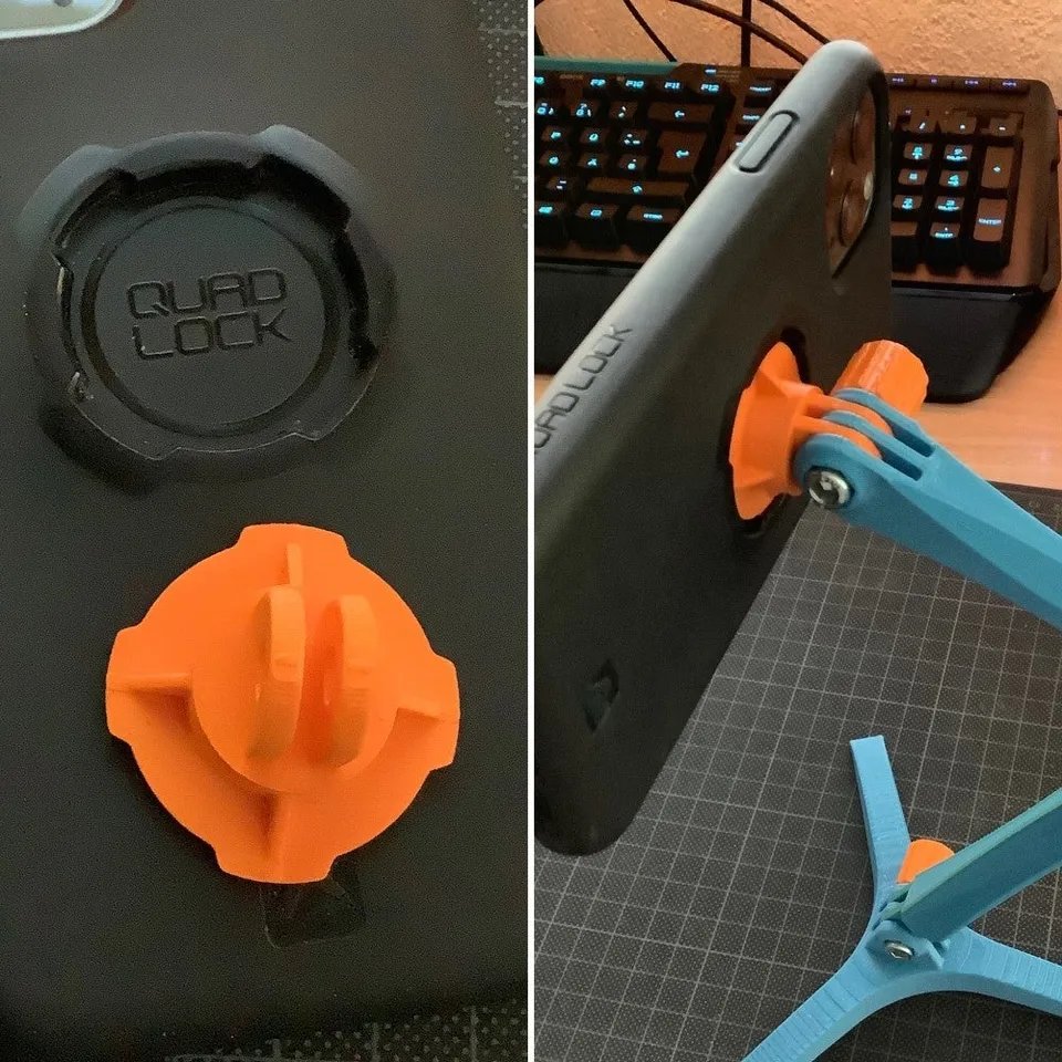 Двойной адаптер Quadlock для GoPro