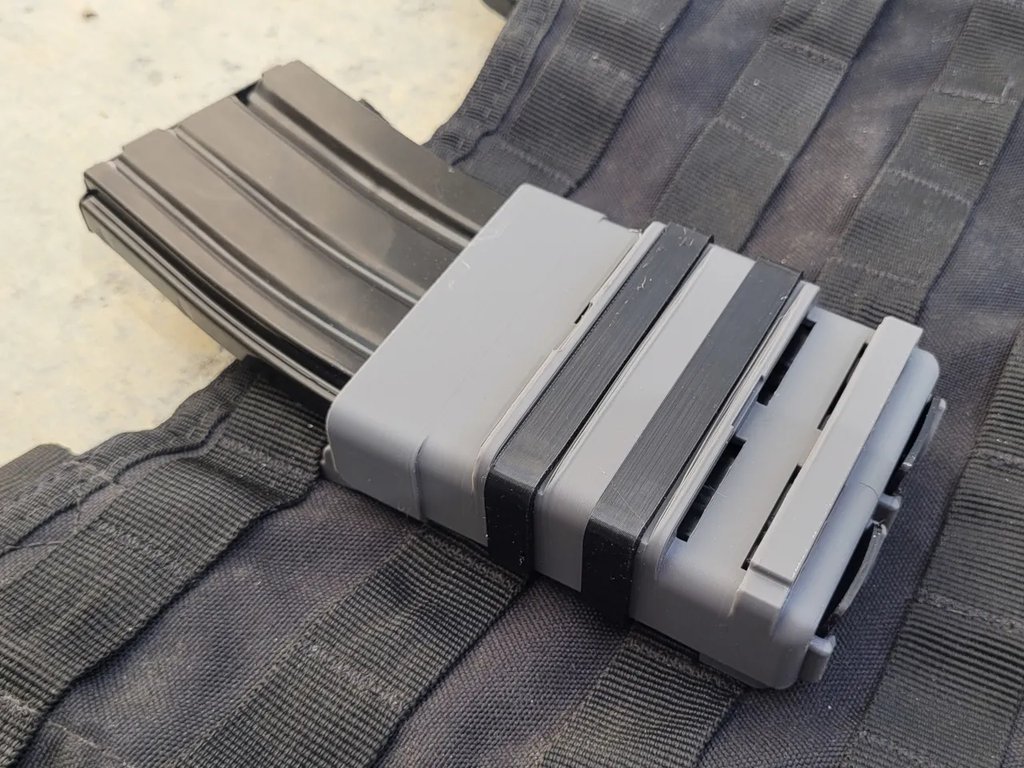 QuickMag - Подсумок для магазина AR15, полностью напечатанный на 3D-принтере