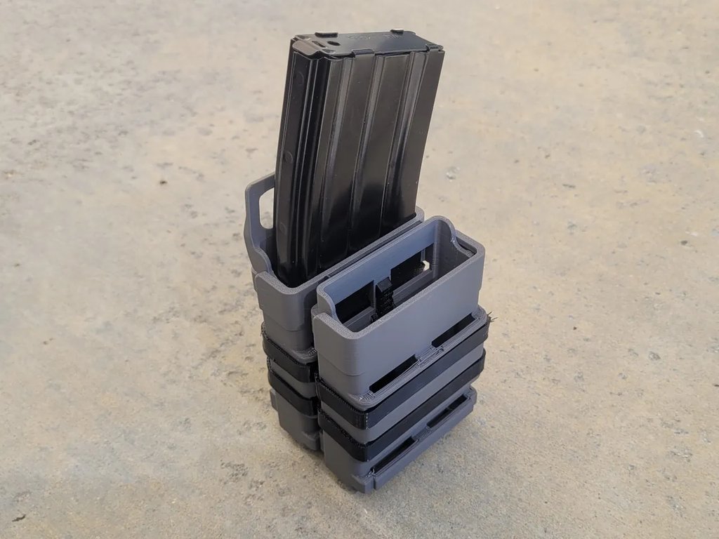 QuickMag - Подсумок для магазина AR15, полностью напечатанный на 3D-принтере
