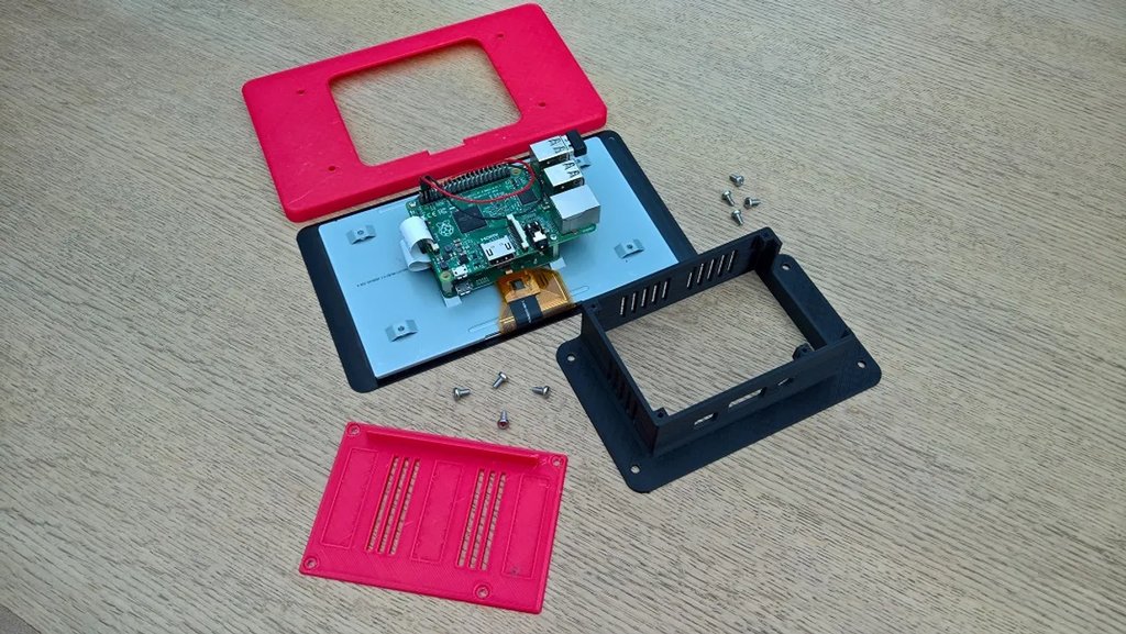 Корпус для 7-дюймового сенсорного дисплея Raspberry Pi