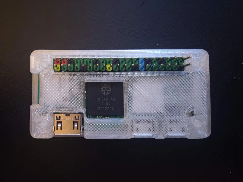 Тонкий чехол для Raspberry Pi Zero 2 W без винтов