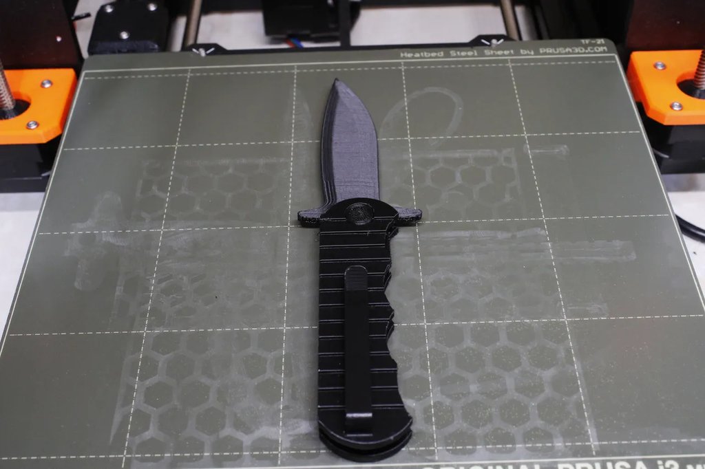 Реалистичный 3D-печатный складной нож