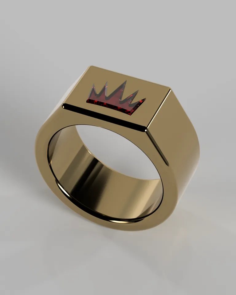 Кольцо с королевской короной