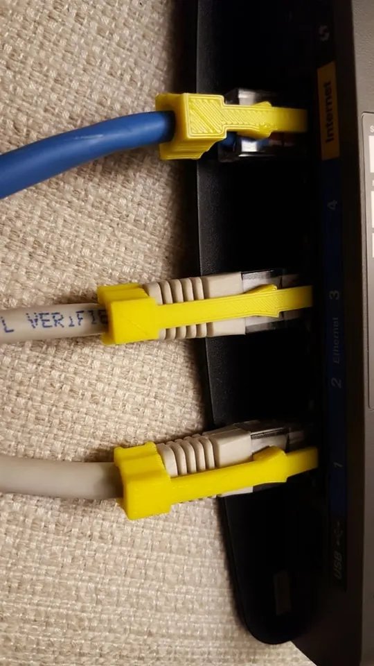Замена клипсы для Ethernet кабеля RJ45