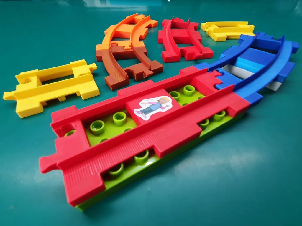 Набор рельсов для поездов Lego DUPLO (оптимизированные)
