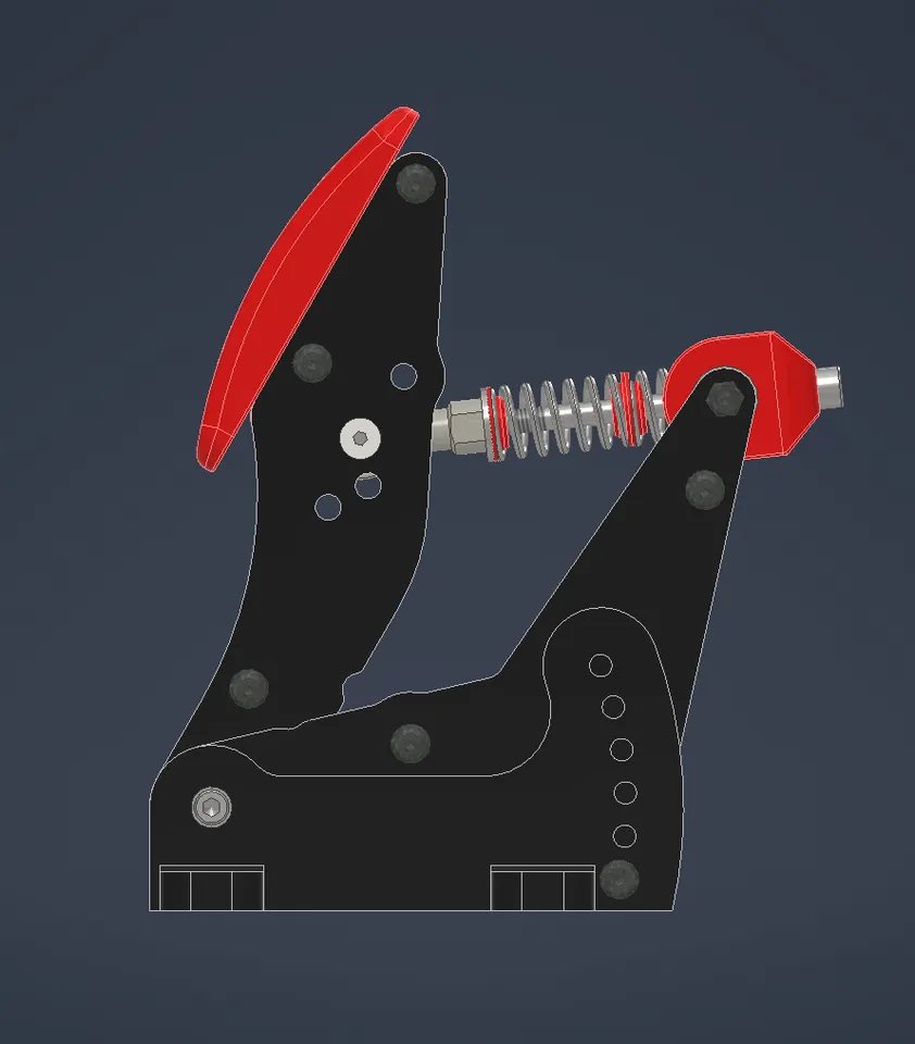 Педали для симуляторов гонок с датчиком нагрузки V2