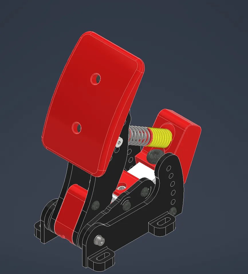 Педали для симуляторов гонок с датчиком нагрузки V2