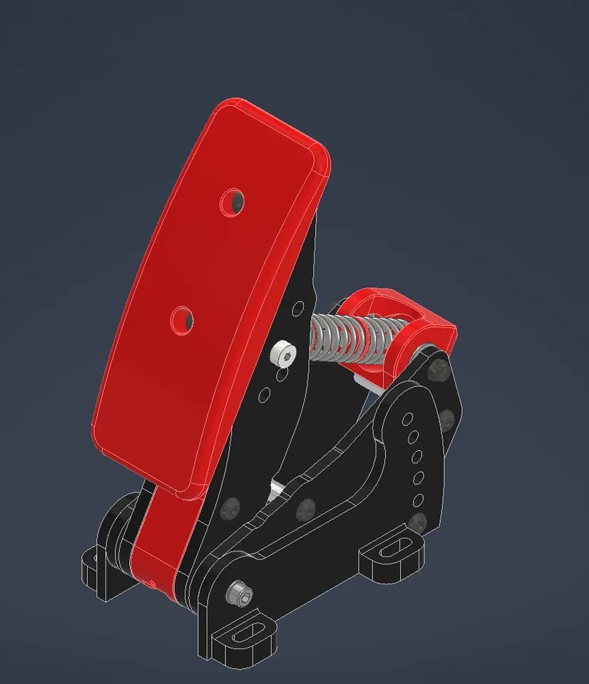 Педали для симуляторов гонок с датчиком нагрузки V2