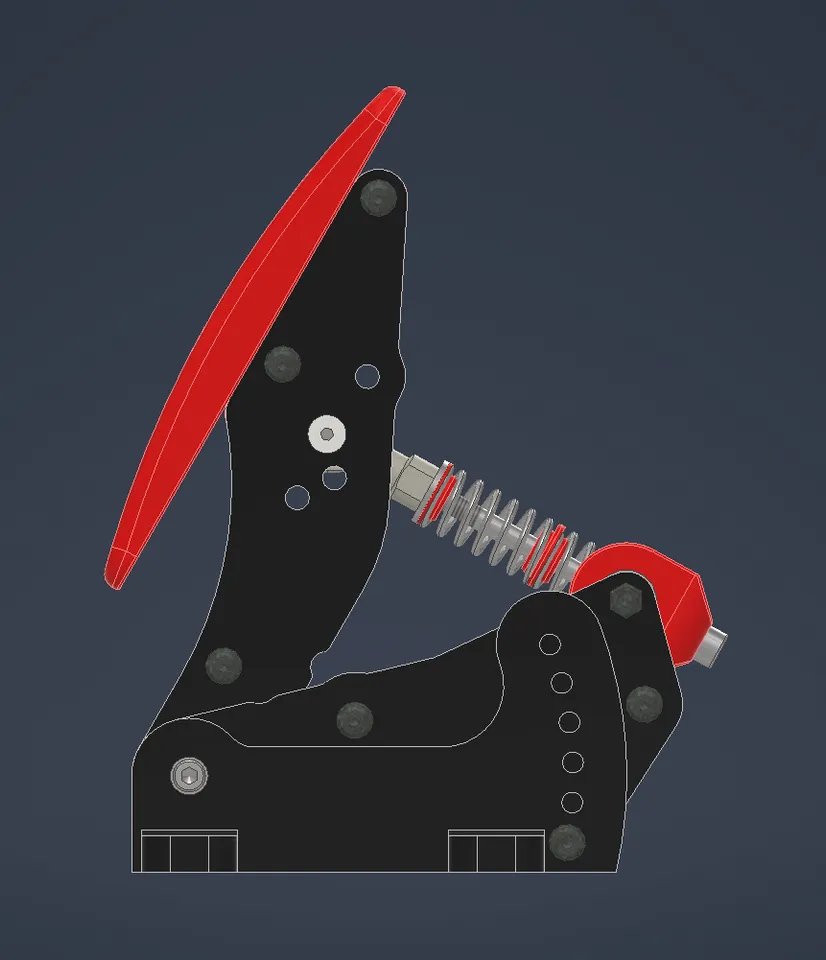 Педали для симуляторов гонок с датчиком нагрузки V2